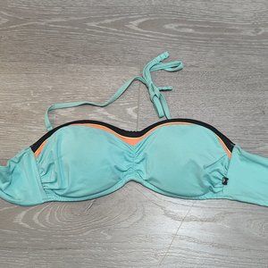 La Vie En Rose Tie-Back Bandeau Bikini Top (M)